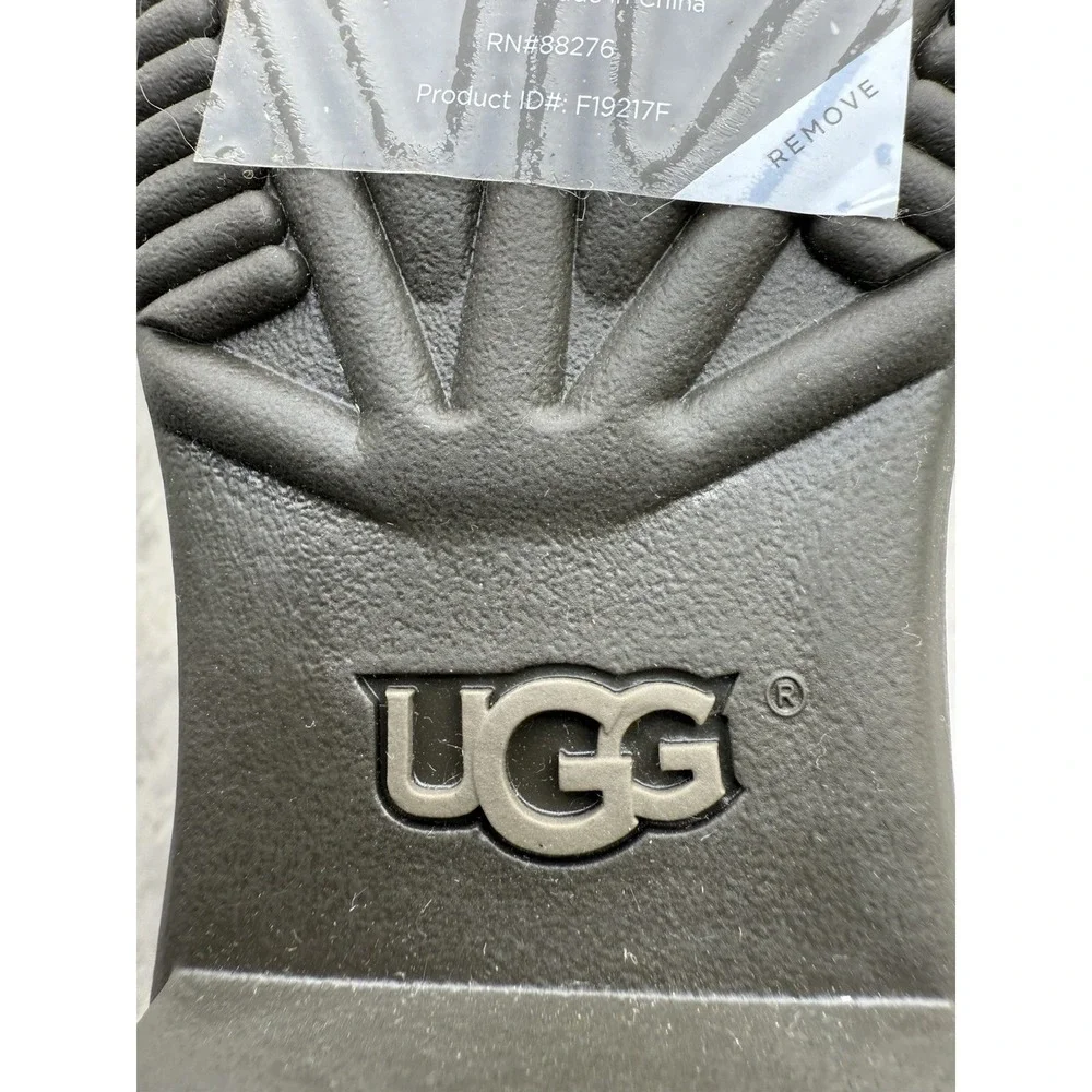 New UGG Simmens Women's Size 6 Forest Green Tall Waterproof Leather Wool Boots